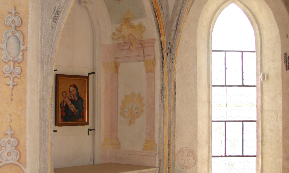 The Abbey Chapel, featuring the painting of the Madonna of the Golden Crown